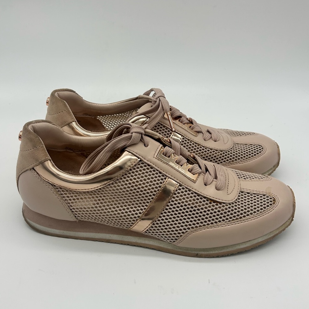 MICHAEL Michael Kors  Maggie Blush Pink Sneakers 8 - Picture 3 of 15